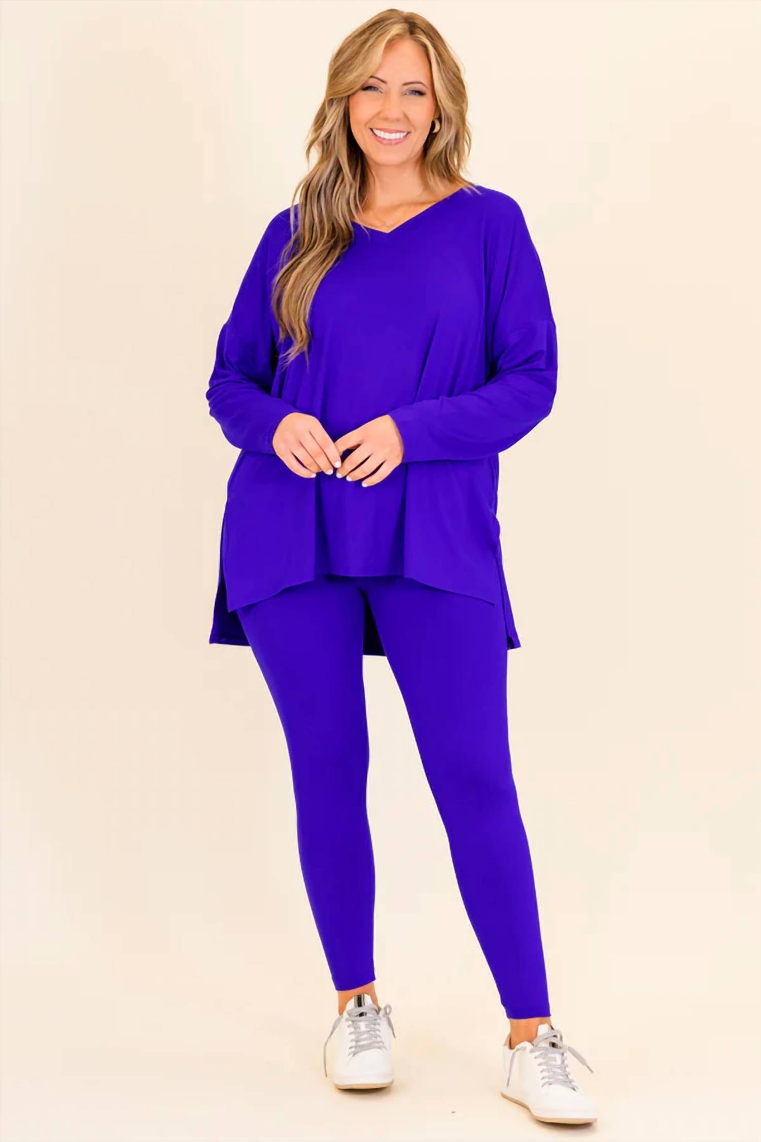 Zenana - V-neck Lounge Set
