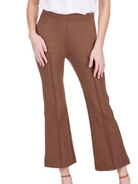 Jade - Front Seaming Ponte Bell Leg Ankle Pant