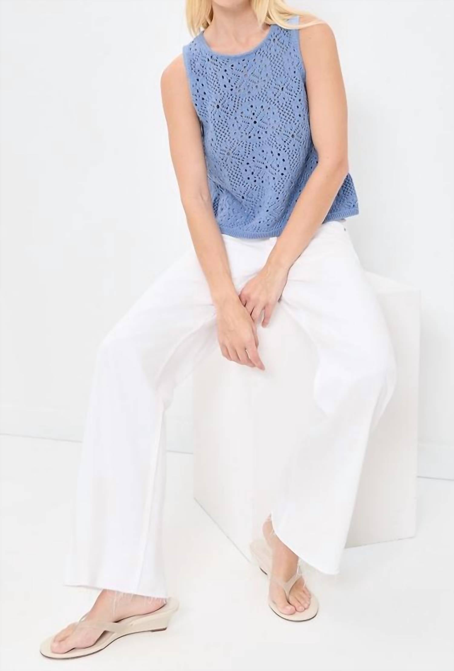 Splendid - Beckham Crochet Sweater Tank Top