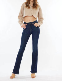 Kancan - High Rise Boot Cut Jeans