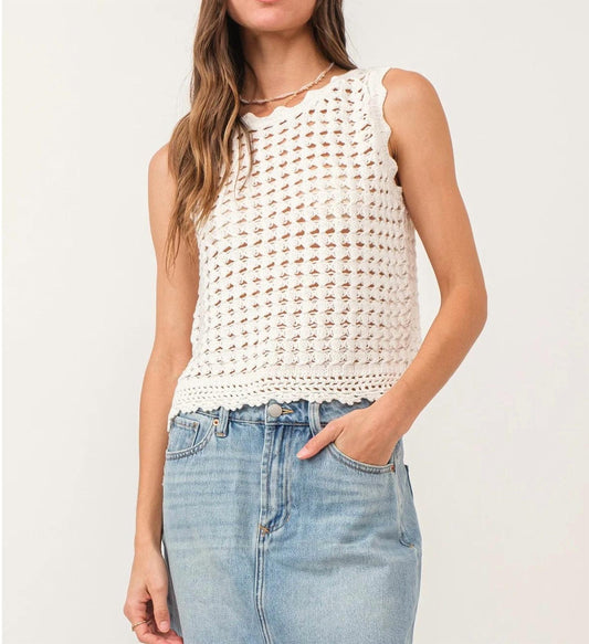 Another Love - Marigold Eyelet Tank