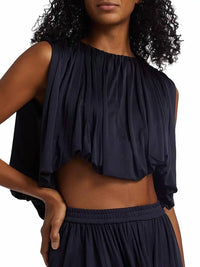Heirlome - Serena Silk Jersey Crop Top