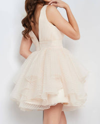 Jovani - Fit And Flare Short Dress