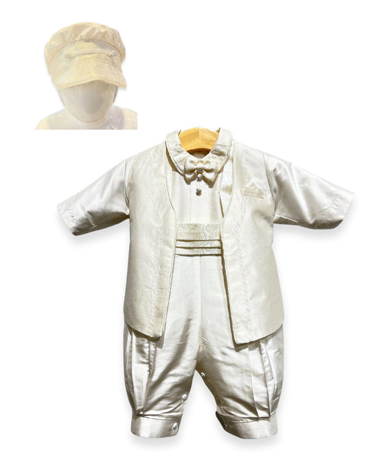 Piccolo Bacio - Boys Jacket & Pants With Suspenders & Cummerbund