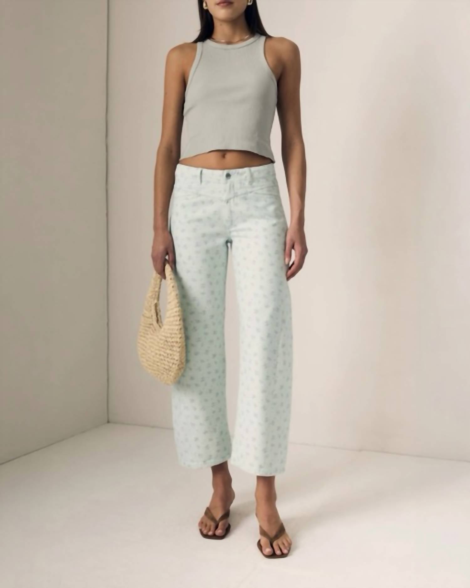 Le Jean - Selena Mid Rise Crop Jeans