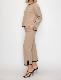 Joh Ken pants in khaki - women's pants - detail view