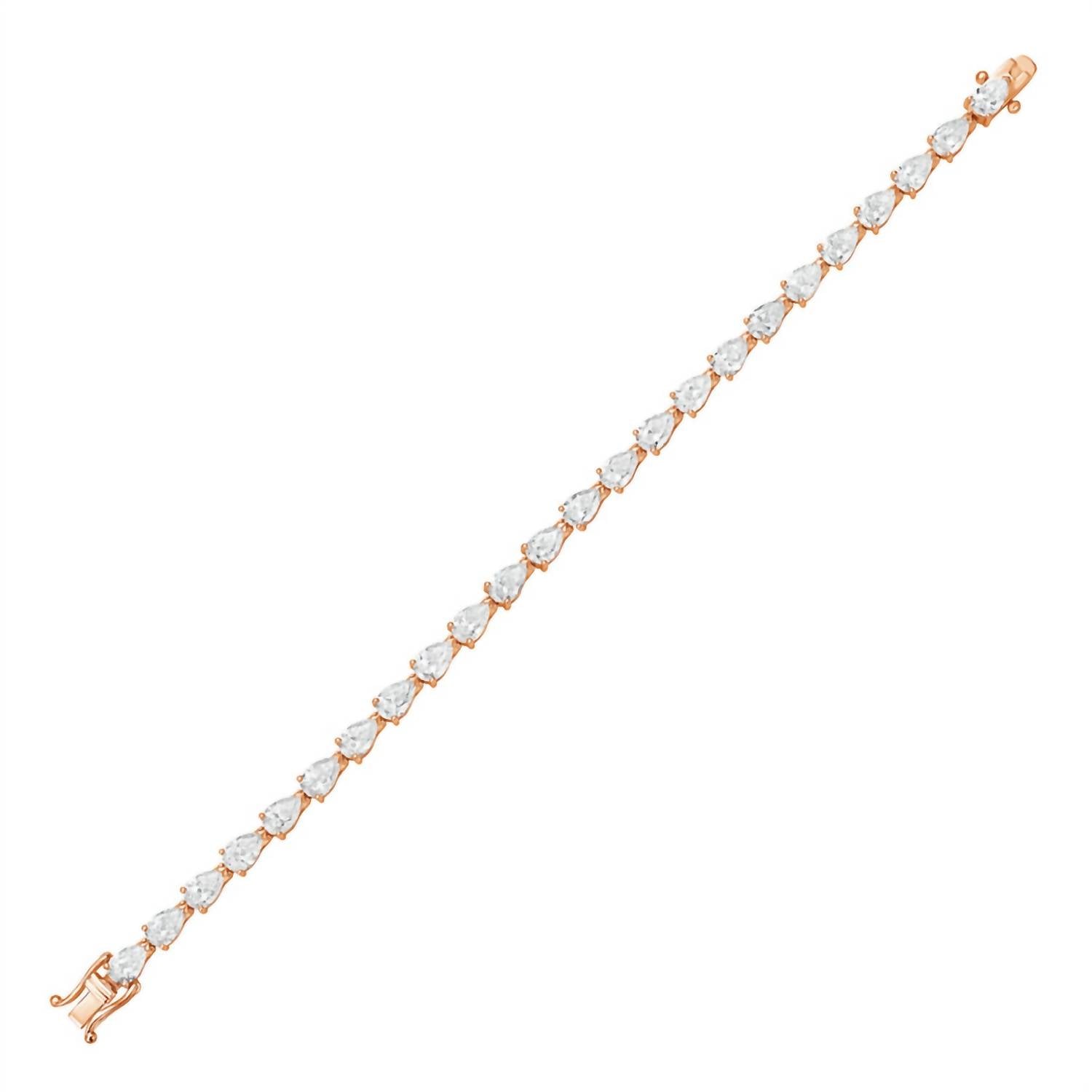 Diana M Jewels - Women's Pear Lab-Grown Diamond Jewelry Bracelet (48.00 Ct) - Signature