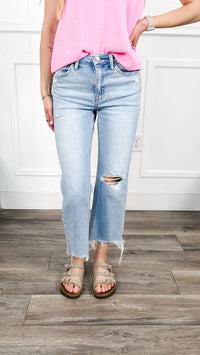 Flying Monkey - Ezra Crop Slim Wide Jeans