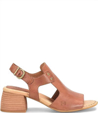 Born - Women's Sylvie Leather Peep Toe Slingback Sandal