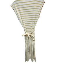 Hem & Thread - Women's Tie Waist Striped Midi Dress