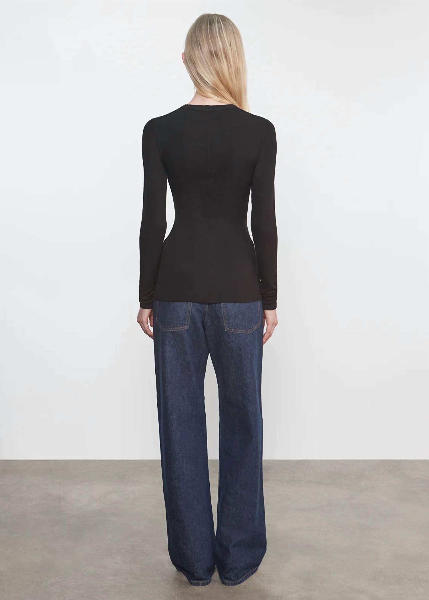 Enza Costa - Rib Bold Longsleeve U Top