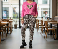 Made In Italy - Wild Love Fleece V-Neck Tee