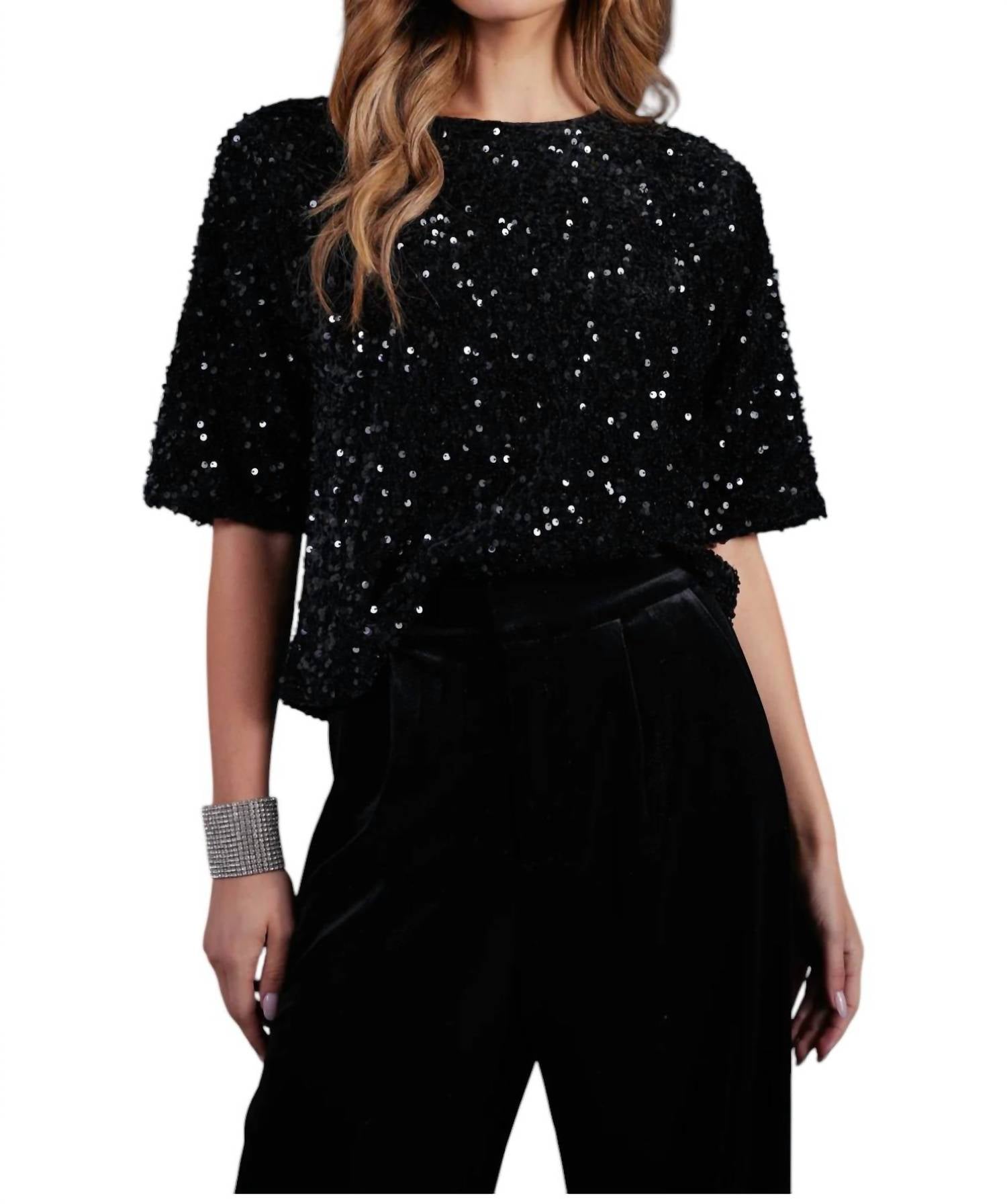 Bishop + Young - Miley Sequin Boyfriend Tee