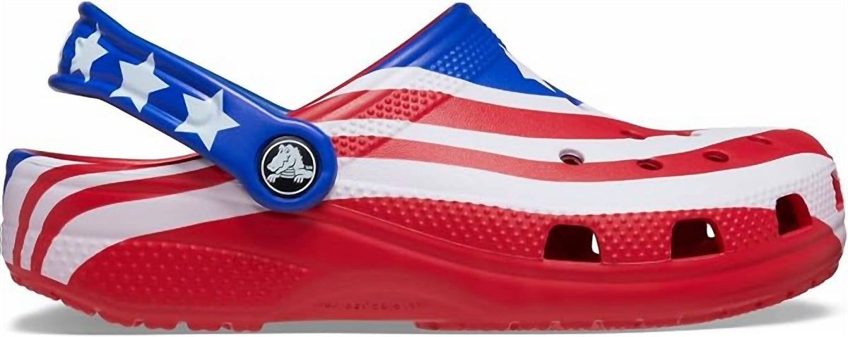 Crocs - Kid's Classic American Flag Clogs
