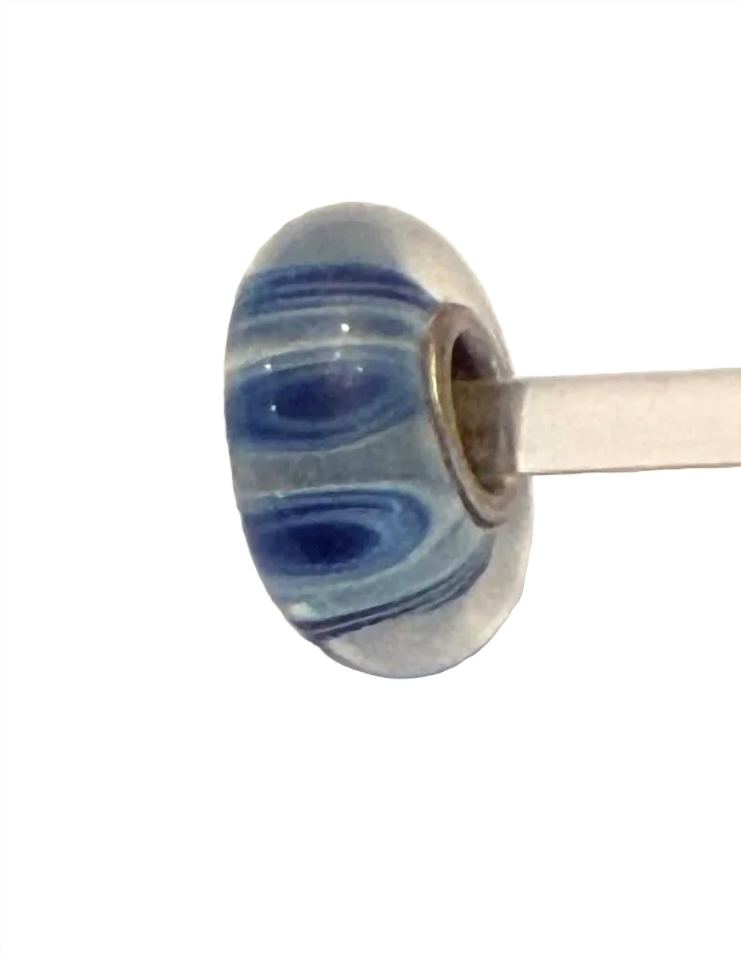 Trollbeads Women's Universal Unique Bead Charm in blue white - women's accessory