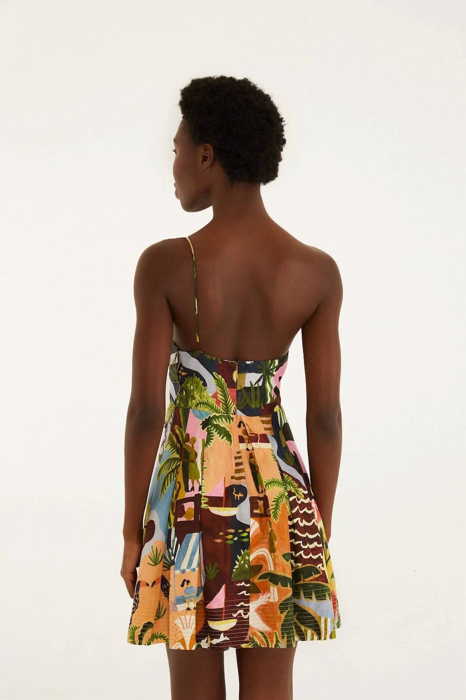 Farm Rio - Women's Grace Palm Parade Pop Dress
