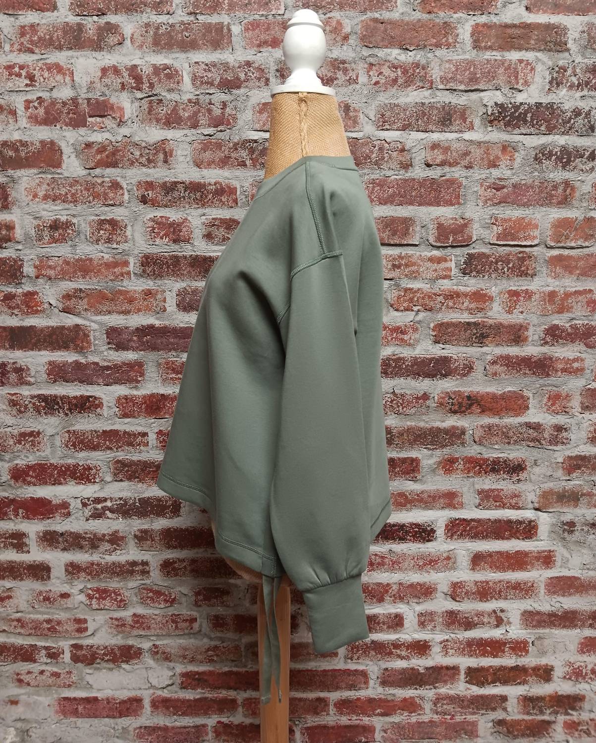 Keren Hart - Women's Long Sleeve Knit Drawstring Sweatshirt