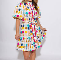 Ivy Jane - Tulips In A Row Mini Dress