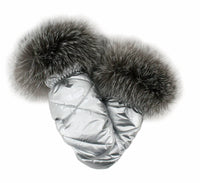 Mitchie'S Matchings - Women's Leather Mittens With Fur Trim
