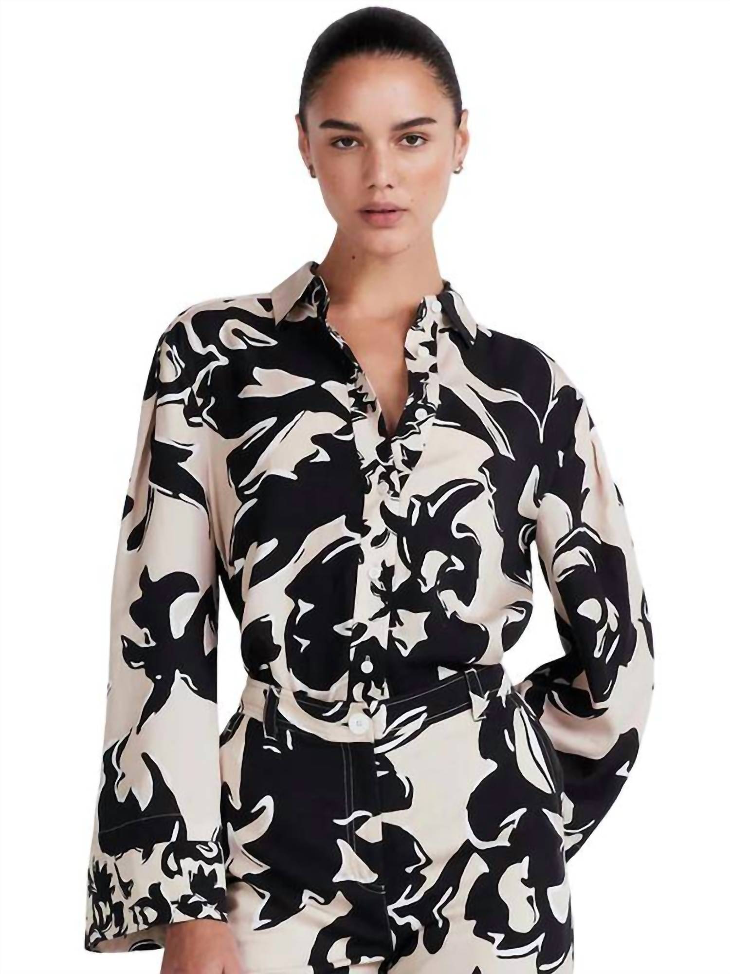 Derek Lam 10 Crosby - Lacey Button Down Shirt