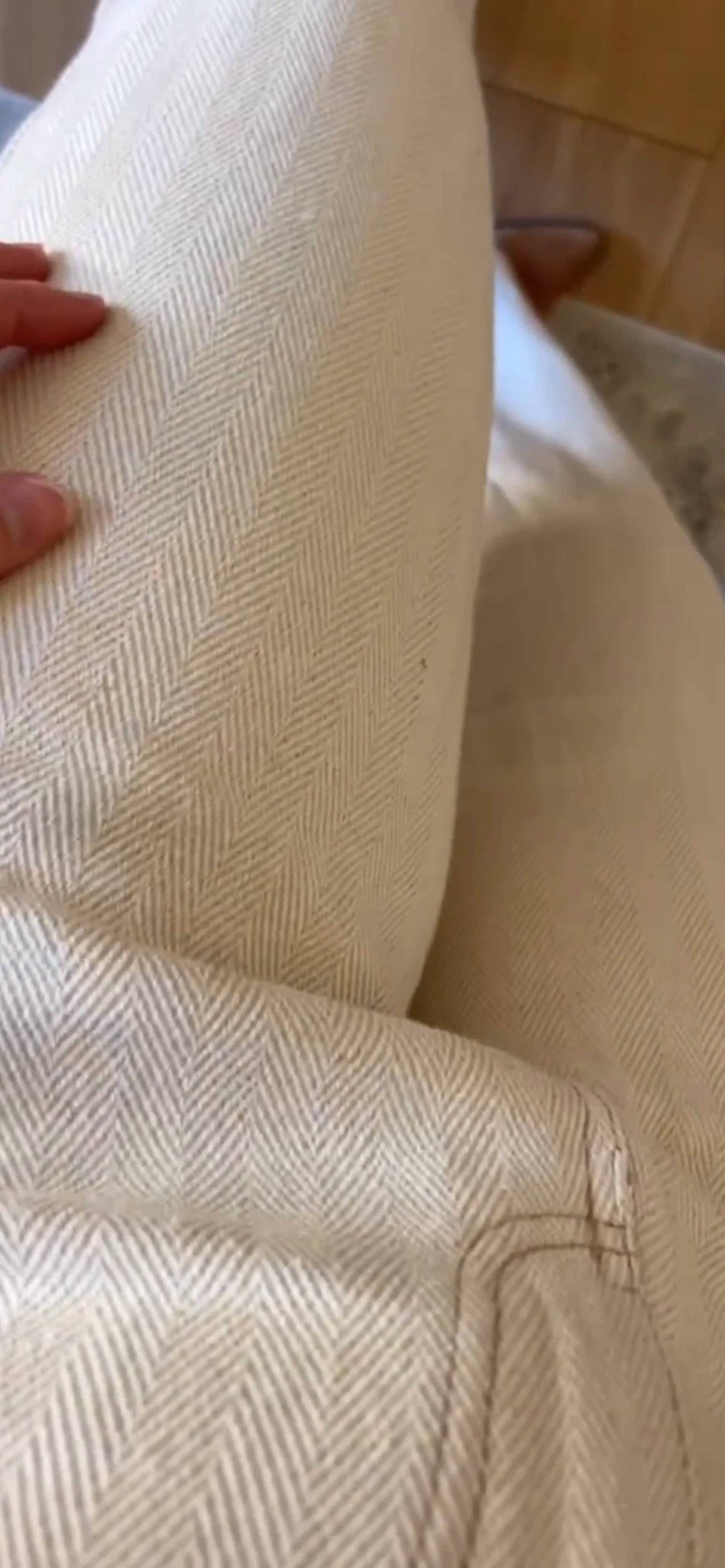Mustard Seed - Straight Leg Herringbone Pant