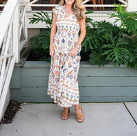 Sail To Sable - Smock Waist Midi Dress