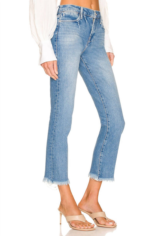 Frame - Le High Straight Raw Jeans