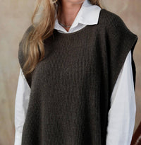 Cobblestone Living - Blythe Knit Tie Vest - One Size