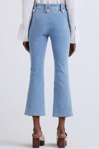 Derek Lam 10 Crosby - Robertson High Rise Crop Flare Jeans