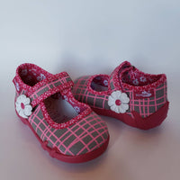 Renbut Shoes - Girl's Velcro Strap Mary Jane Casual Flat