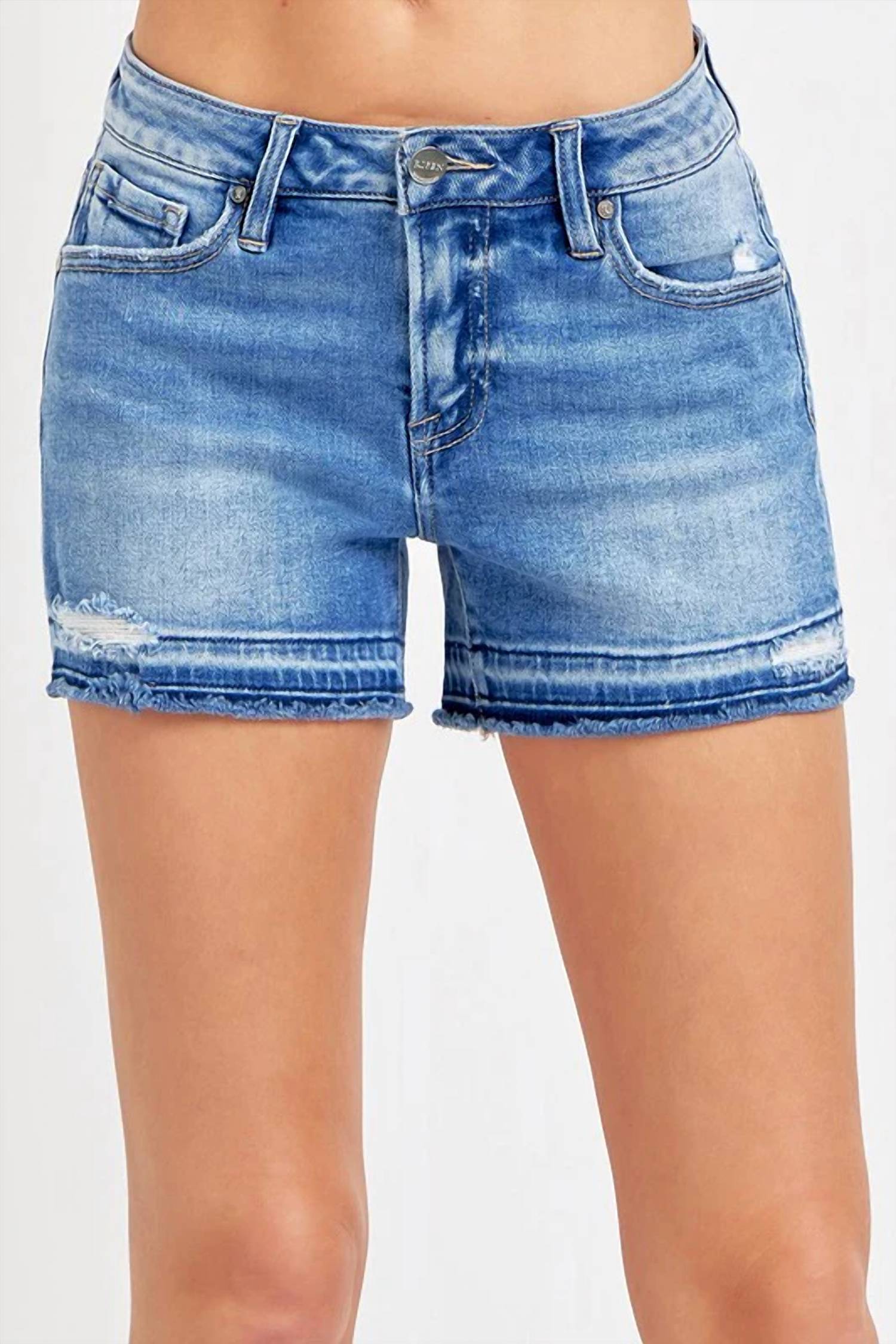 Risen - Shadow Low Rise Jean Shorts
