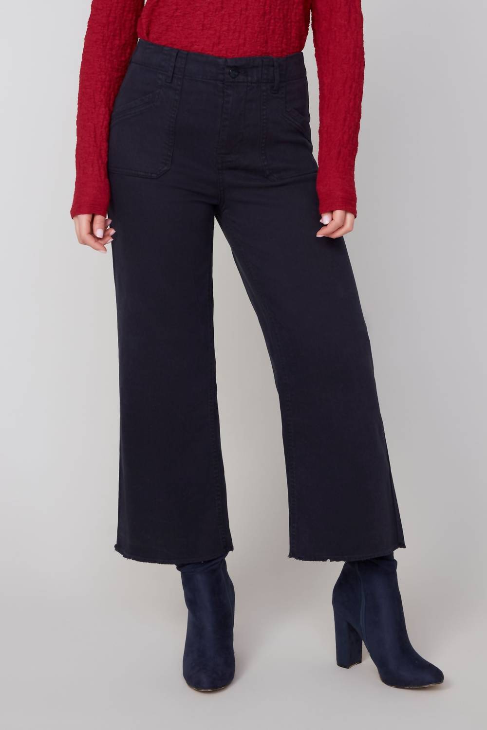 Renuar - Cropped Wide Leg Pant
