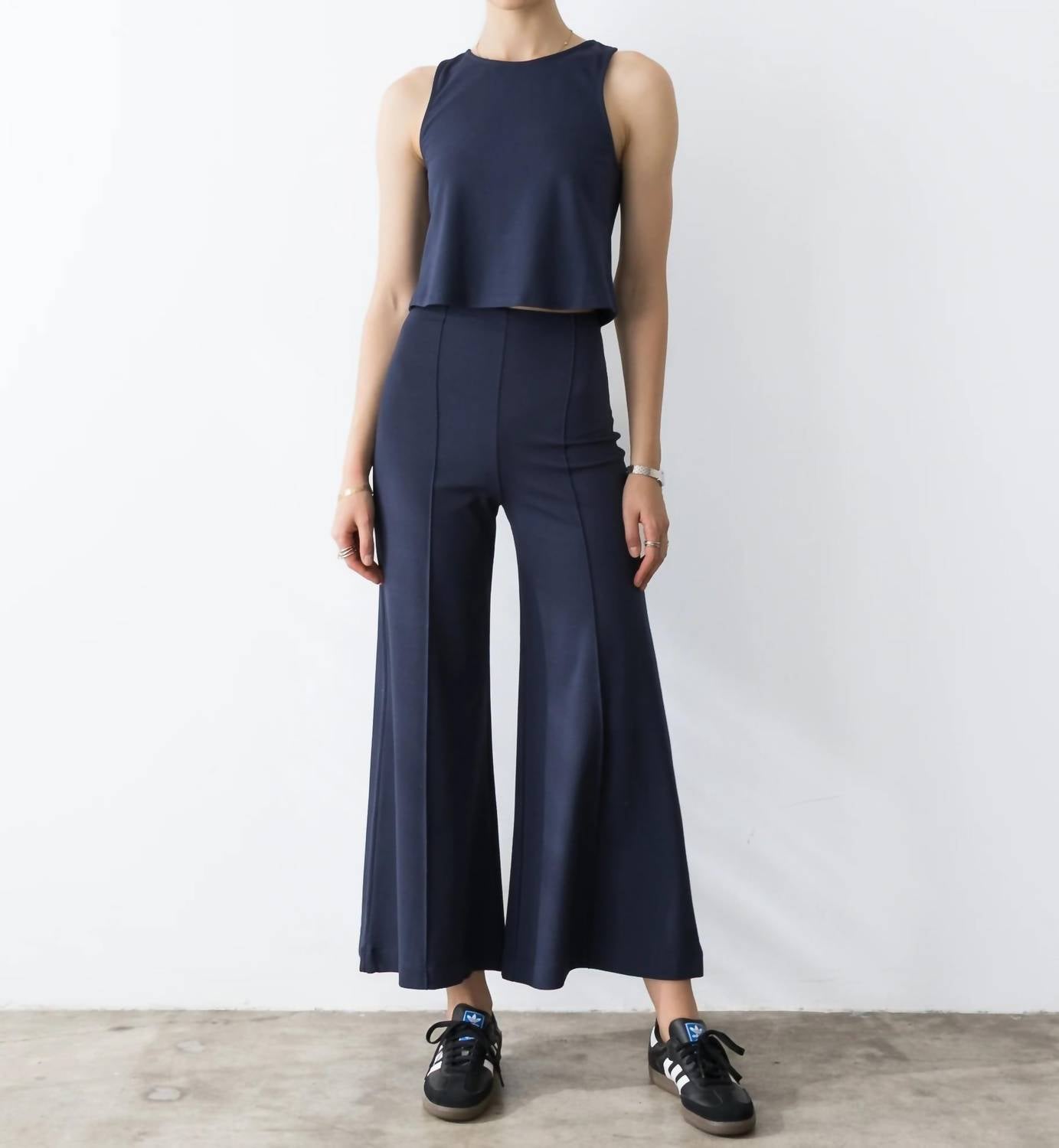 Ripley Rader - Ponte Knit Wide Leg Crop Pants