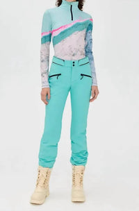 Bogner Fire + Ice Nessa Ski Pant in snow blue - women's pants - detail view