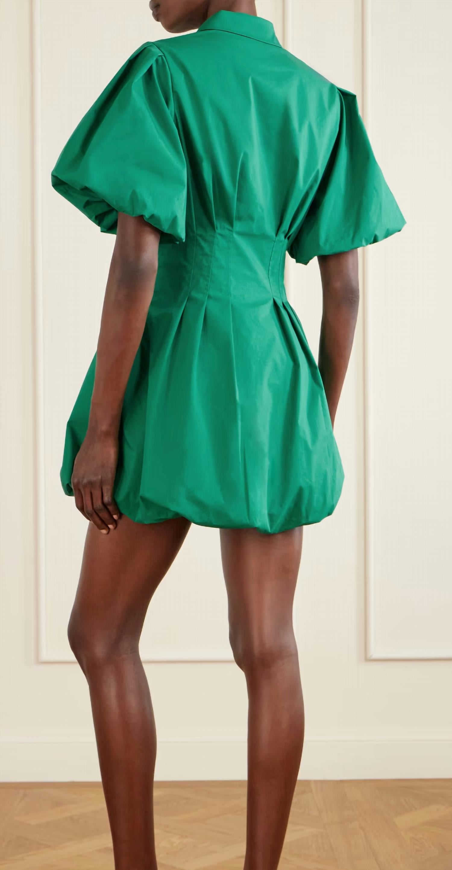 Simkhai - Cleo Balloon Pintuck Mini Dress