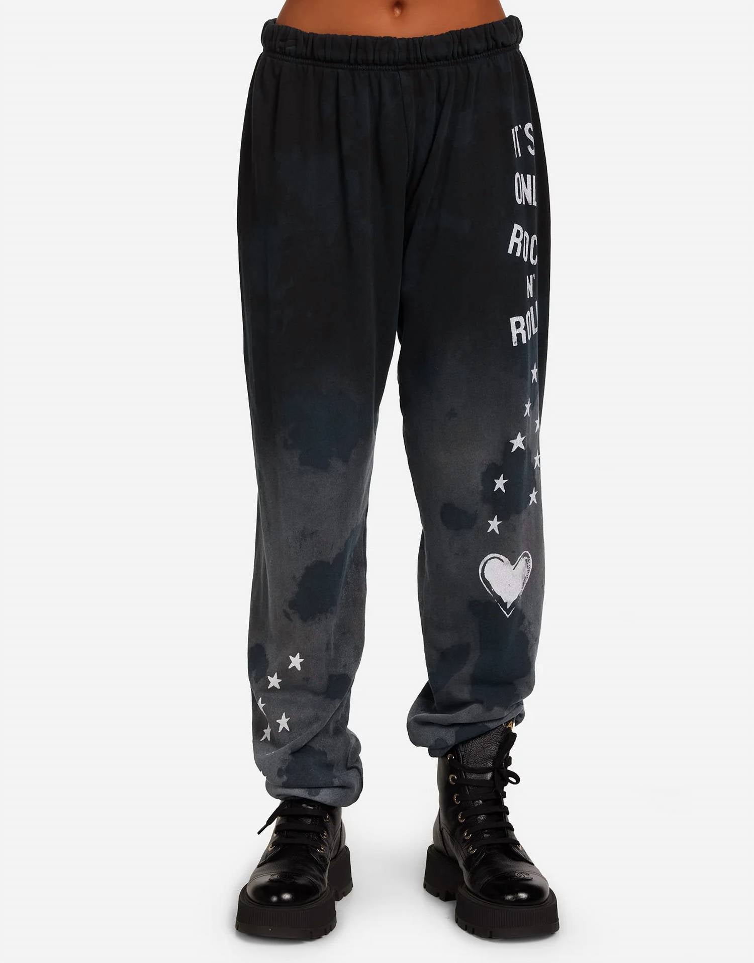 Lauren Moshi tanzy sweat pant in grey - women's pants