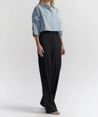 A.L.C. - Maude Cropped Cotton Stripe Shirt