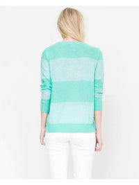 Quinn - Sequin Stripe Crew Neck Sweater