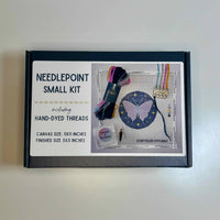 Storyteller Stitchery Lunar Moth Modern Needlepoint Kit in n a - item - alternate view