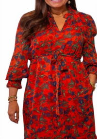 Joy Joy - Split Neck Maxi Dress