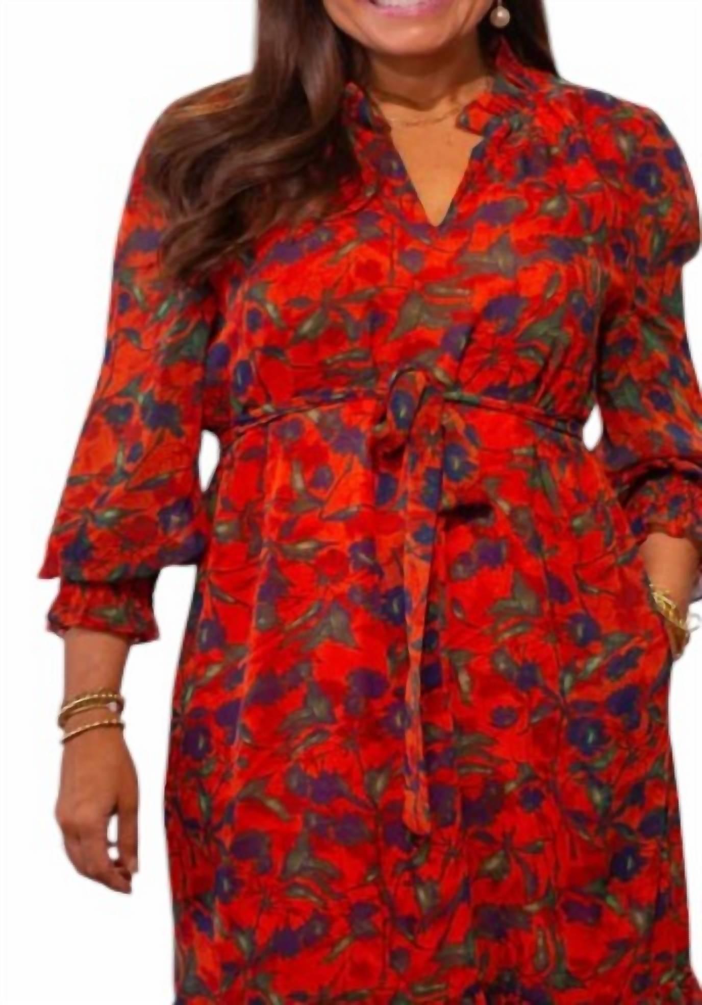 Joy Joy - Split Neck Maxi Dress