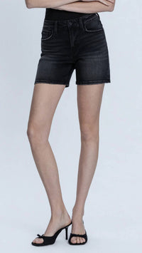 Vervet By Flying Monkey - High Rise Midi Denim Shorts