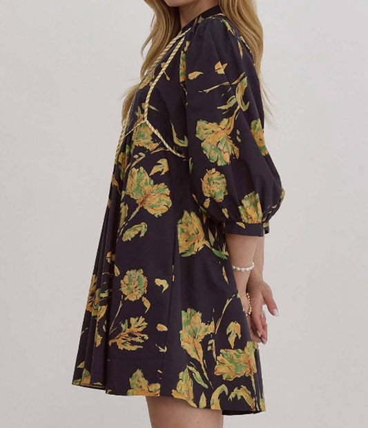 Entro - Flirty Floral Mini Dress