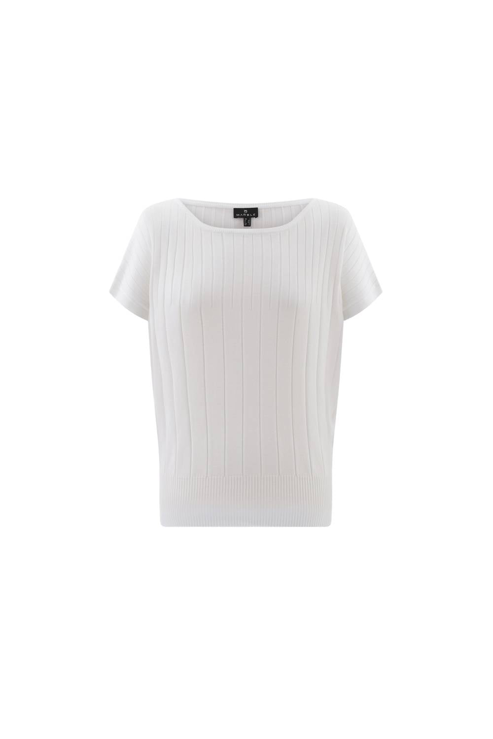 Marble - Short Sleeve Knit Top