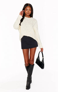 Show Me Your Mumu - Every Day Cable Knit Sweater