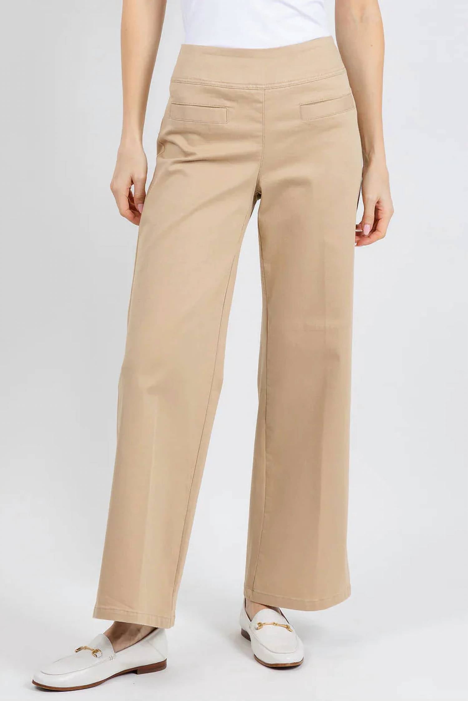 Elliott Lauren - Modern Twill Pull On Wide Leg Pant