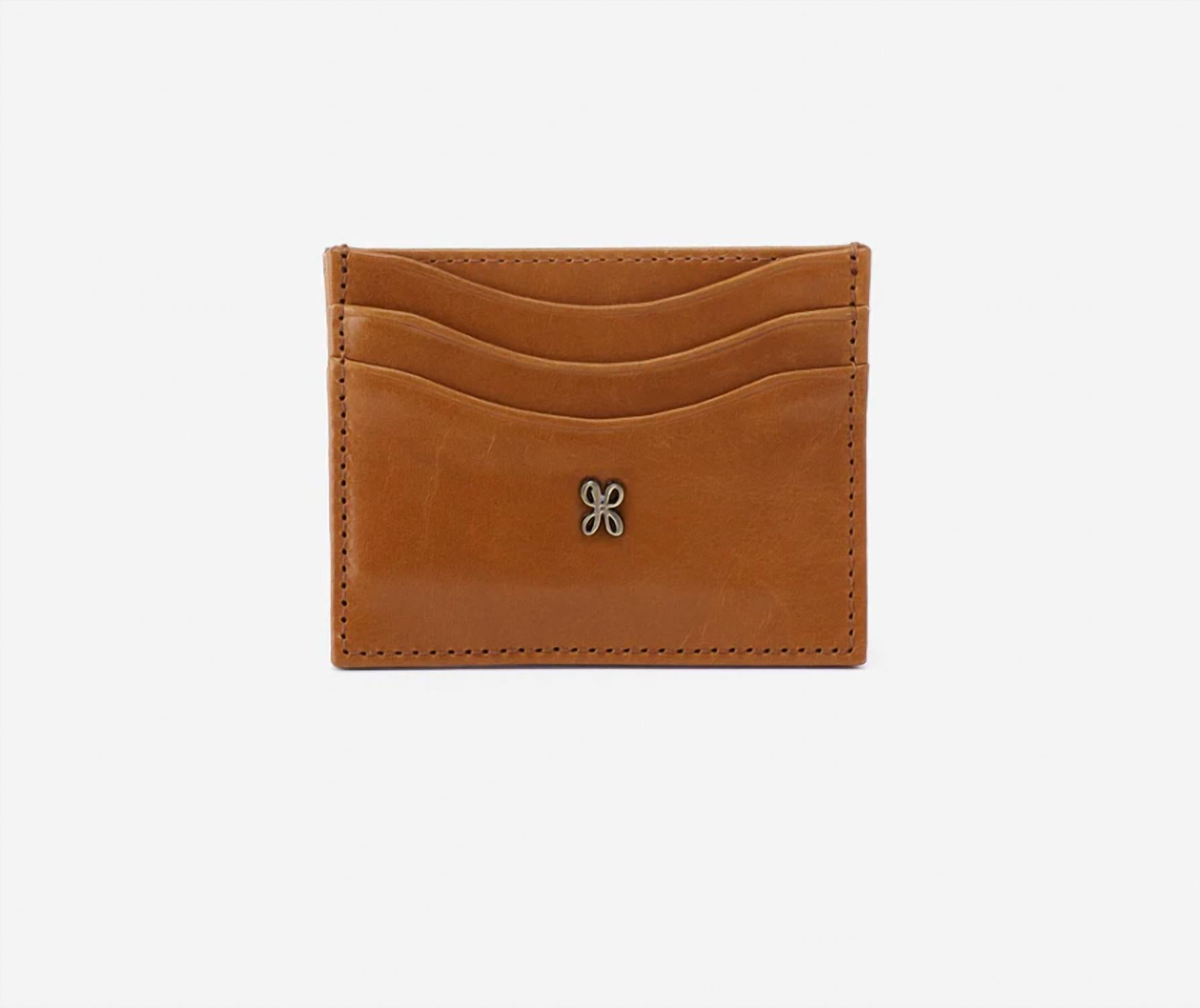 HOBO Women's Max Card Holder in truffle - women's accessory