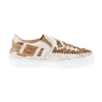 Agave Sky - Women's Dakota Leather Weaved Tennis Shoes