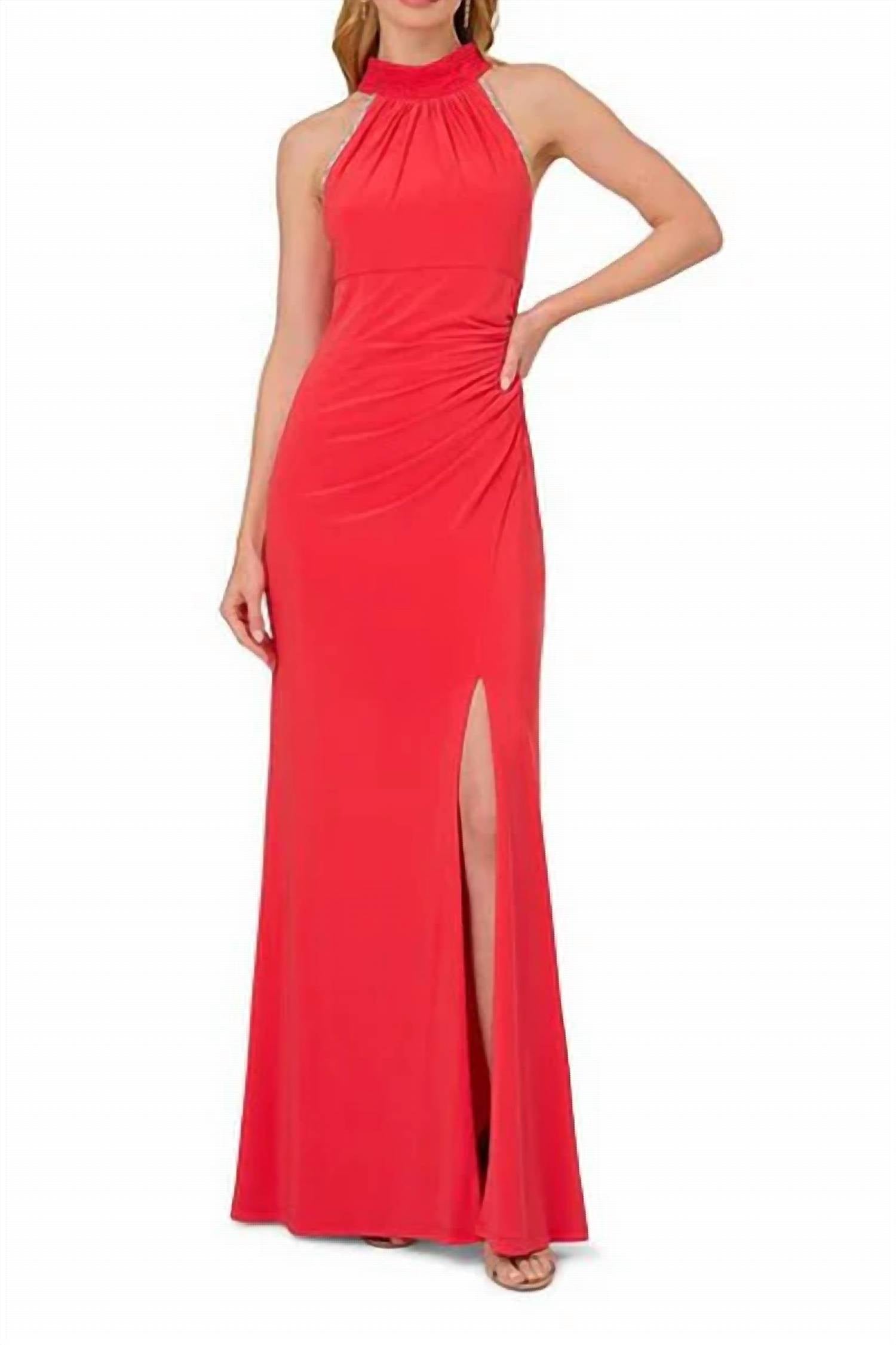 Adrianna Papell - Jersey chiffon Gown