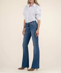 KUT FROM THE KLOTH Natalie Mid Rise Bootcut in studious - women's jeans - alternate view